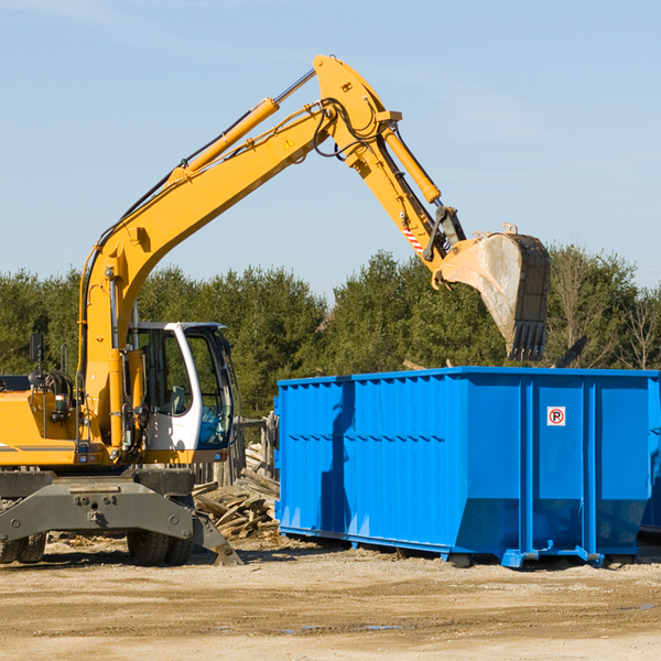 what size residential dumpster rentals are available in Whitesburg Georgia